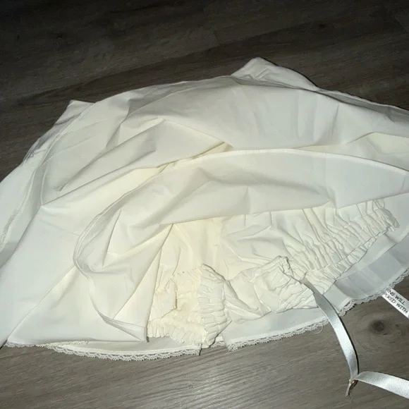 House of CB Celia White Cotton Built in Bloomer shorts mini skirts